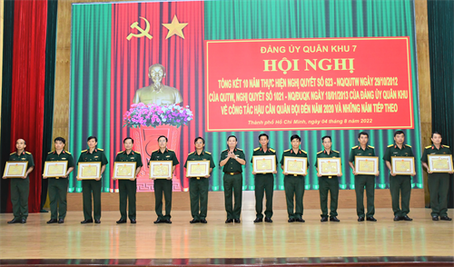 Đột phá nâng cao chất lượng đảm bảo hậu cần trong LLVT Quân khu 7