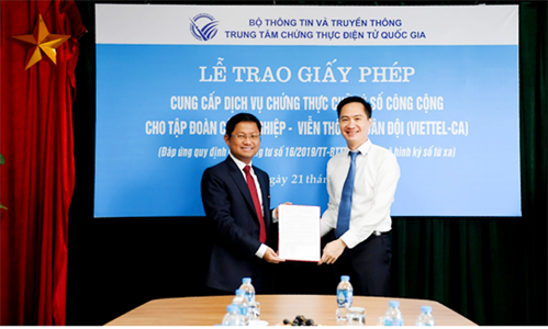 Dịch vụ chữ ký số từ xa MySign của Viettel chính thức được cấp phép