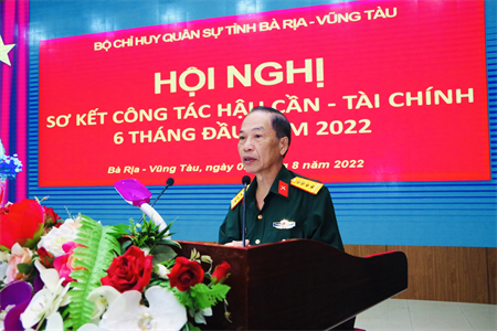 Bộ CHQS tỉnh Bà Rịa-Vũng Tàu sơ kết công tác hậu cần - tài chính 6 tháng đầu năm 2022