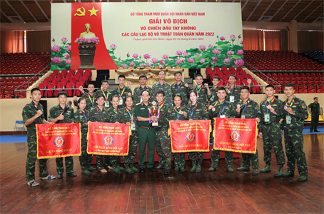 96 huy chương được trao tại Giải vô địch Võ chiến đấu tay không toàn quân
