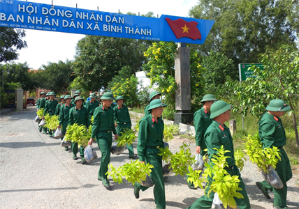 Tuổi trẻ LLVT Long An phối hợp tổ chức chiến dịch “Hành quân xanh”