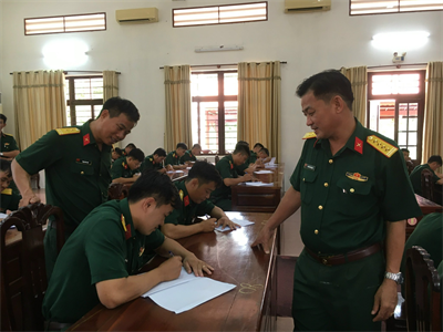 Sư đoàn 5 kiểm tra cán bộ đại đội, trung đội bộ binh, binh chủng năm 2022