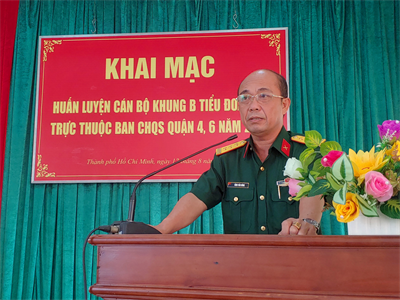 Trung đoàn 10 khai mạc huấn luyện dự bị động viên