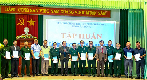 Hội Cựu chiến binh tỉnh Lâm Đồng bế giảng tập huấn công tác hội năm 2022
