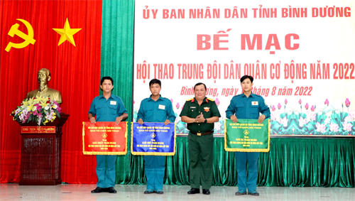 Tỉnh Bình Dương: Hội thao Trung đội Dân quân cơ động năm 2022 thành công tốt đẹp