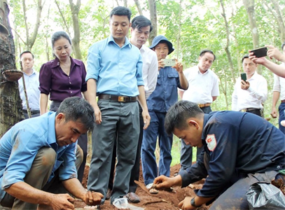 Tỉnh Bình Phước tìm kiếm được 3 hài cốt liệt sĩ