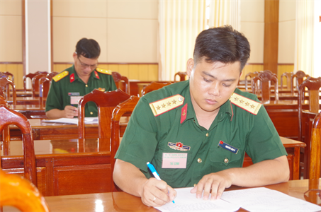 Bộ CHQS tỉnh Long An khai mạc Hội thi Trưởng ban Hậu cần - Kỹ thuật năm 2022