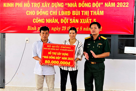 Trung đoàn 719, Binh đoàn 16 bàn giao “Nhà đồng đội”