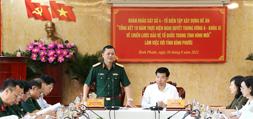 Tỉnh Bình Phước luôn chú trọng phát triển kinh tế gắn với bảo vệ quốc phòng - an ninh