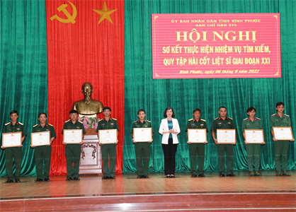 Bình Phước sơ kết công tác tìm kiếm, quy tập hài cốt liệt sĩ giai đoạn XXI