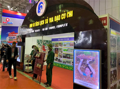 Khu Di tích Lịch sử Địa đạo Củ Chi tham gia Hội chợ Du lịch quốc tế TPHCM lần thứ 16