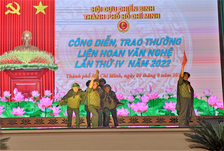 Hội Cựu chiến binh TPHCM công diễn, trao thưởng Liên hoan văn nghệ lần thứ IV