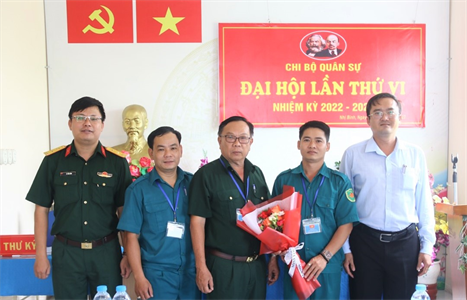 Chi bộ Quân sự xã Nhị Bình đại hội nhiệm kỳ 2022-2025