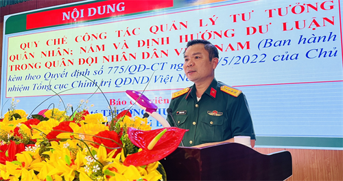 Bộ CHQS tỉnh BR-VT học tập các chuyên đề pháp luật, chính trị năm 2022