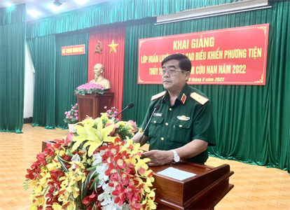 Khai giảng lớp huấn luyện nâng cao điều khiển phương tiện thủy nội địa, tìm kiếm cứu nạn
