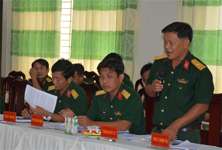 Bộ CHQS tỉnh Tây Ninh đối thoại với cán bộ, chiến sĩ LLVT thành phố Tây Ninh