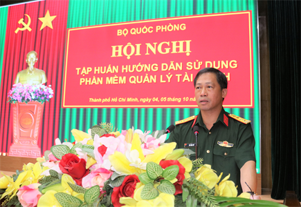 Cục Tài chính, Bộ Quốc phòng khai mạc tập huấn hướng dẫn sử dụng phần mềm quản lý tài chính