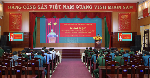 Bộ CHQS tỉnh Bà Rịa-Vũng Tàu khai mạc Hội thi “Doanh trại chính quy xanh, sạch, đẹp”