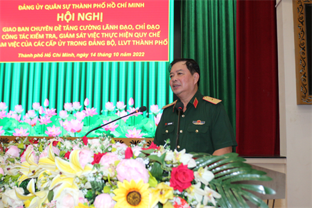 Đảng ủy Quân sự TPHCM giao ban chuyên đề