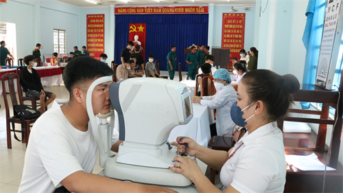 Huyện Gò Dầu, tỉnh Tây Ninh khám sơ tuyển nghĩa vụ quân sự năm 2023