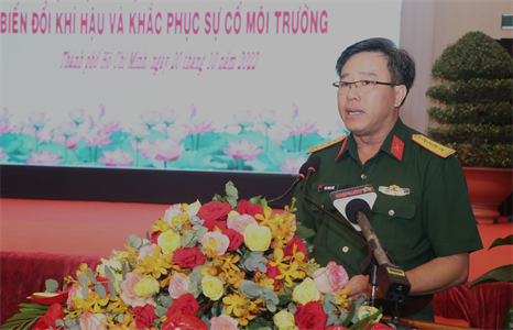 Quân khu 7: Tăng cường năng lực dự báo, chủ động phòng, tránh và giảm nhẹ thiên tai, thích ứng với biến đổi khí hậu