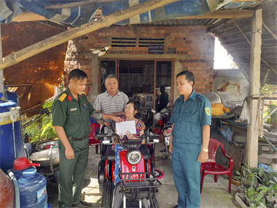 LLVT huyện Đức Huệ, tỉnh Long An sáng tạo trong chăm lo đời sống Nhân dân