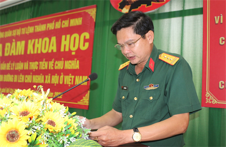 Trường Quân sự Bộ Tư lệnh TPHCM tọa đàm “Một số vấn đề lý luận và thực tiễn về CNXH và con đường đi lên CNXH ở Việt Nam”