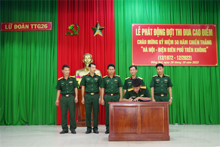 Lữ đoàn 26: Phát động thi đua cao điểm chào mừng kỷ niệm 50 năm Chiến thắng “Hà Nội – Điện Biên Phủ trên không”