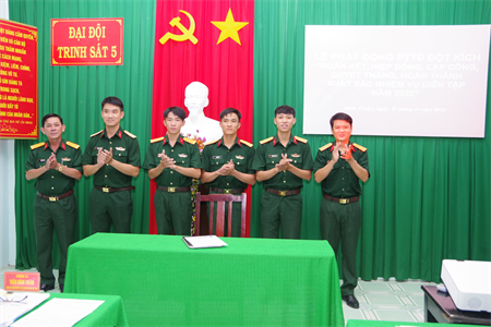 Bộ CHQS tỉnh Bình Thuận phát động thi đua đột kích hoàn thành xuất sắc nhiệm vụ diễn tập vòng tổng hợp