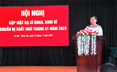 Lữ đoàn 167 Hải quân gặp mặt chiến sĩ chuẩn bị xuất ngũ năm 2023