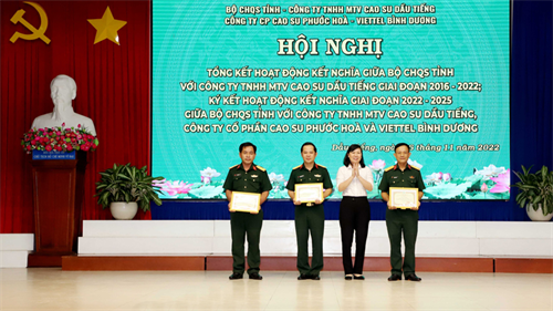 Bộ CHQS tỉnh Bình Dương ký kết hoạt động kết nghĩa với một số đơn vị