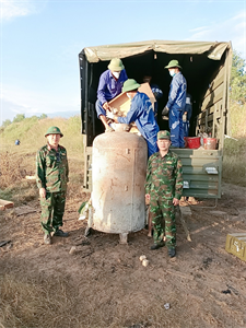 Kho K75, Cục Kỹ thuật Quân khu tổ chức xử lý đạn cấp 5