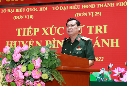 Tổ đại biểu Quốc hội khóa XV tiếp xúc cử tri huyện Bình Chánh và Quận 6