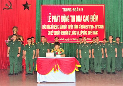 Trung đoàn 5 sôi nổi hoạt động chào mừng kỷ niệm 57 năm Ngày Truyền thống Sư đoàn 5