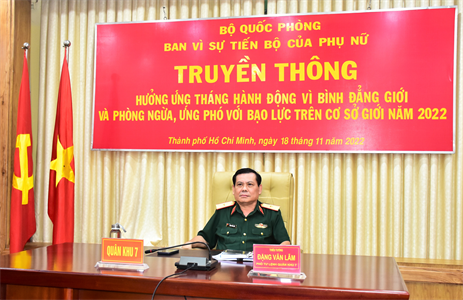 Ban Vì sự tiến bộ của phụ nữ Bộ Quốc phòng truyền thông hưởng ứng Tháng hành động vì bình đẳng giới