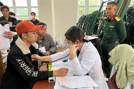 Huyện Di Linh, tỉnh Lâm Đồng khám nghĩa vụ quân sự cho thanh niên