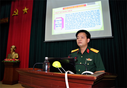 Binh đoàn 16 bồi dưỡng kiến thức dân tộc năm 2022