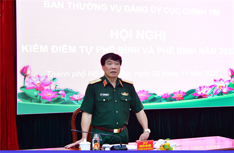 Ban Thường vụ Đảng uỷ Cục Chính trị hội nghị kiểm điểm tự phê bình và phê bình năm 2022