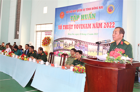 Bộ CHQS tỉnh Đồng Nai khai mạc tập huấn võ thuật Vovinam