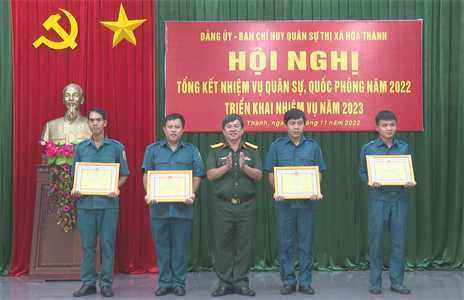 Thị xã Hòa Thành, tỉnh Tây Ninh tổng kết nhiệm vụ quân sự, quốc phòng năm 2022