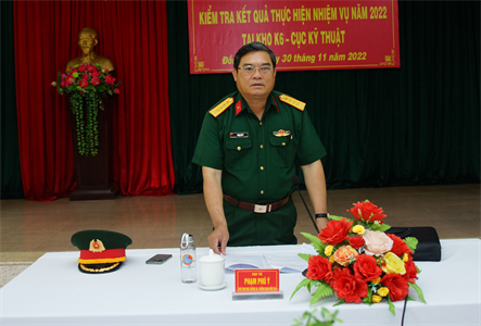 Quân khu kiểm tra nhiệm vụ quân sự, quốc phòng Kho K6