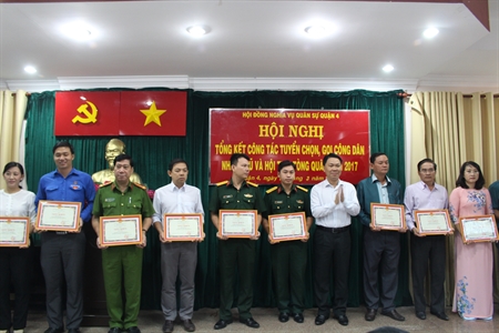 Quận 4: Tổng kết công tác tuyển quân năm 2017