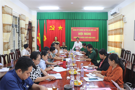 Đảng ủy Quân sự thị xã Bến Cát, tỉnh Bình Dương hội nghị phiên cuối năm 2022