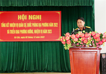 Huyện Củ Chi tổng kết nhiệm vụ quân sự, quốc phòng năm 2022