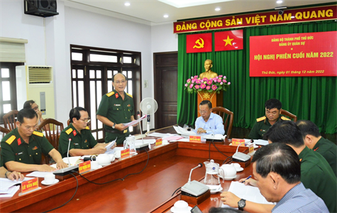 Đảng ủy Quân sự TP. Thủ Đức lãnh đạo thực hiện tốt các mô hình xây dựng nền quốc phòng toàn dân