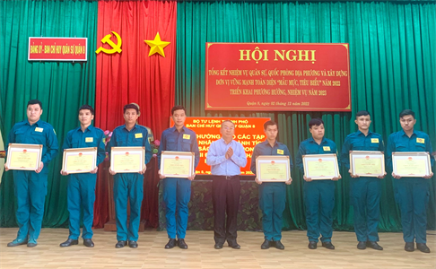 LLVT Quận 8 hoàn thành tốt nhiệm vụ quân sự, quốc phòng địa phương