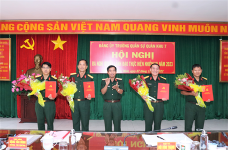Đảng ủy Trường Quân sự Quân khu 7 ra nghị quyết lãnh đạo thực hiện nhiệm vụ năm 2023