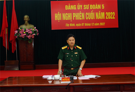 Đảng ủy Sư đoàn 5 ra Nghị quyết lãnh đạo năm 2023