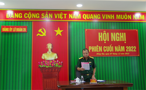 Đảng ủy Lữ đoàn 26 ra nghị quyết lãnh đạo thực hiện nhiệm vụ năm 2023