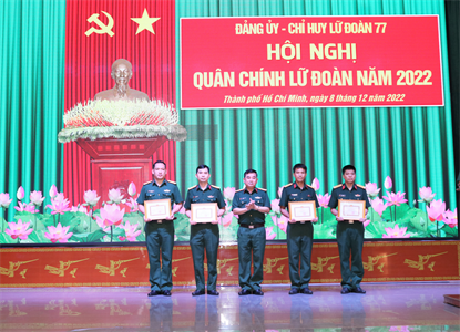 Lữ đoàn 77 tổ chức hội nghị quân chính năm 2022